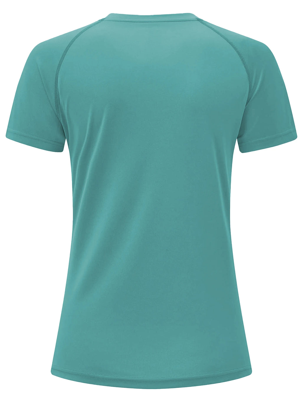 Remera deportiva de tejido de malla y cuello redondo