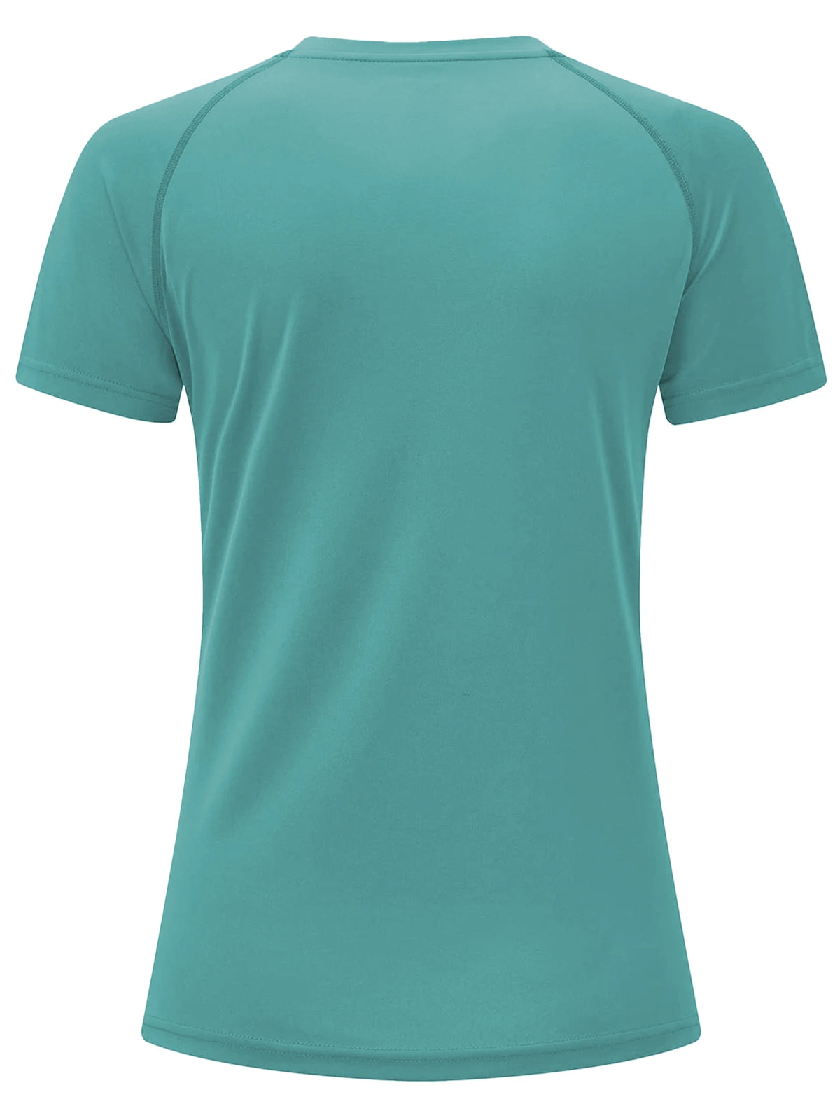 Remera deportiva de tejido de malla y cuello redondo