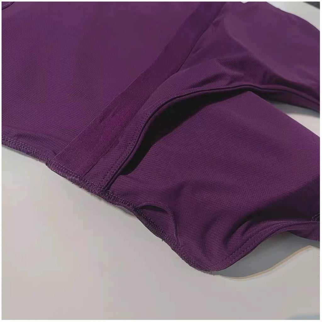 Top deportivo largo con escote en V y cuello halter