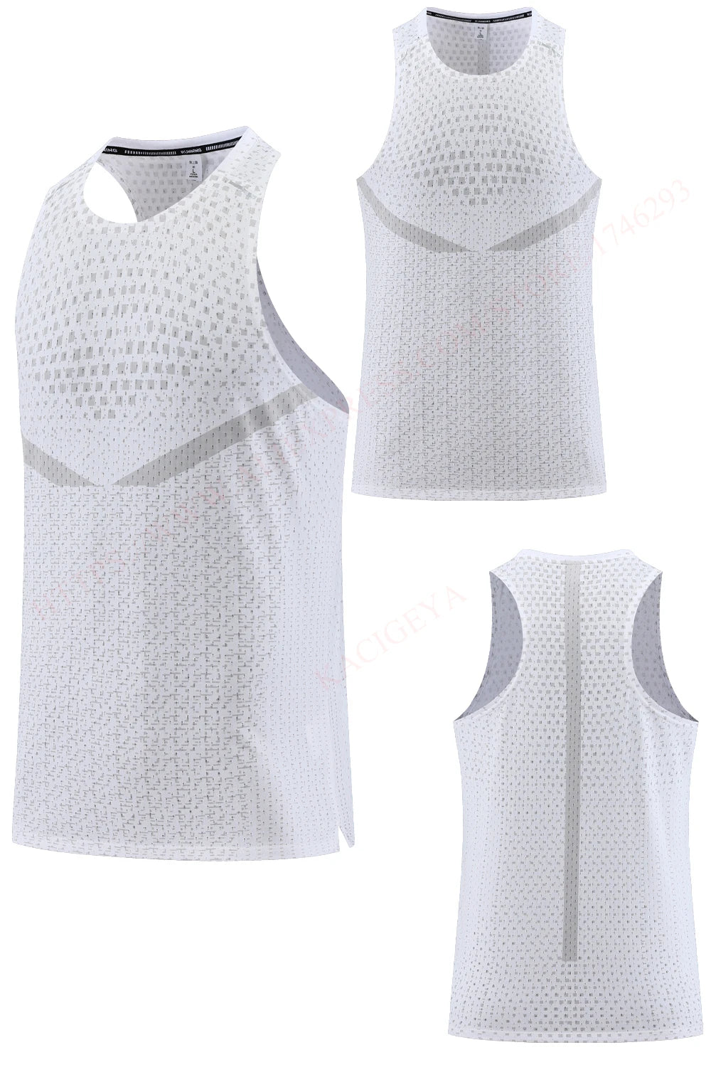 Musculosa deportiva elastizada de hombre de secado rápido