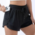 Short de running 2 en 1 con interior antirroce