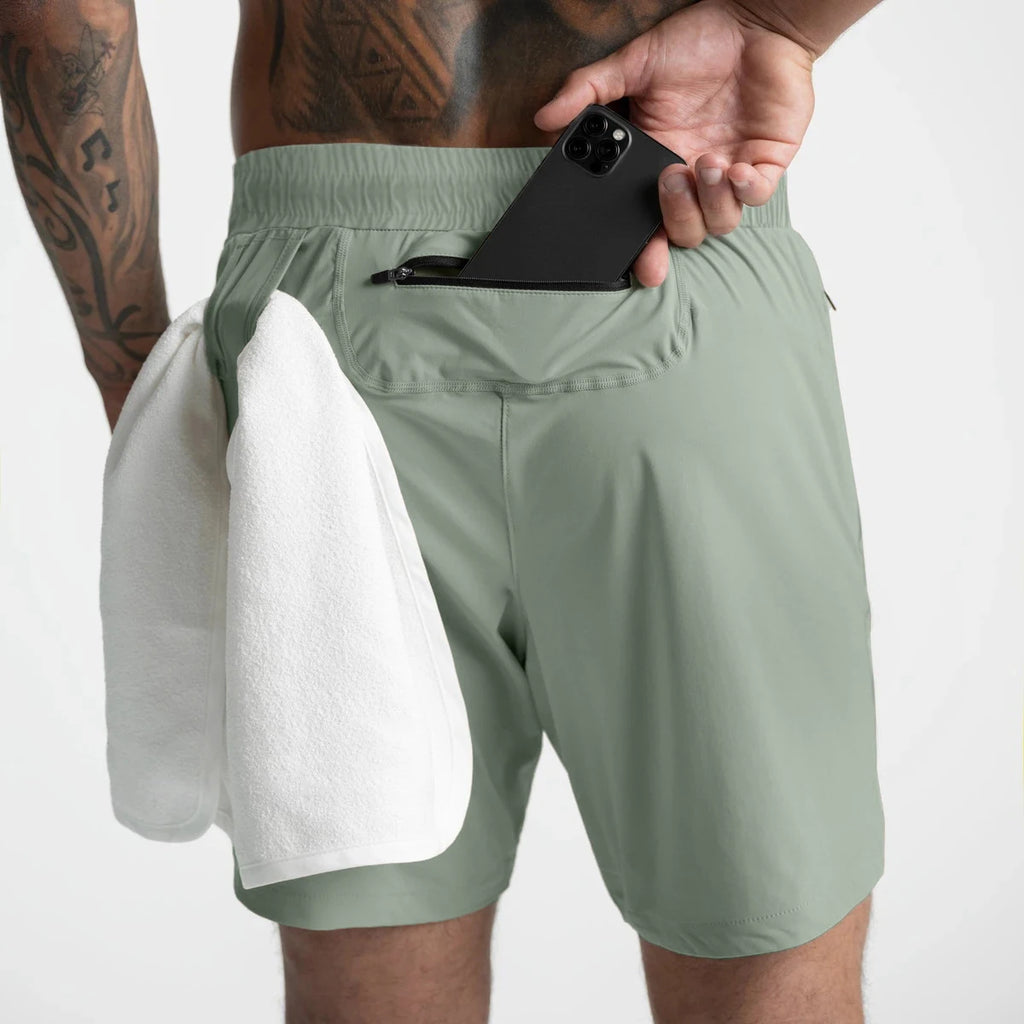 Short deportivo de hombre de una capa y color liso