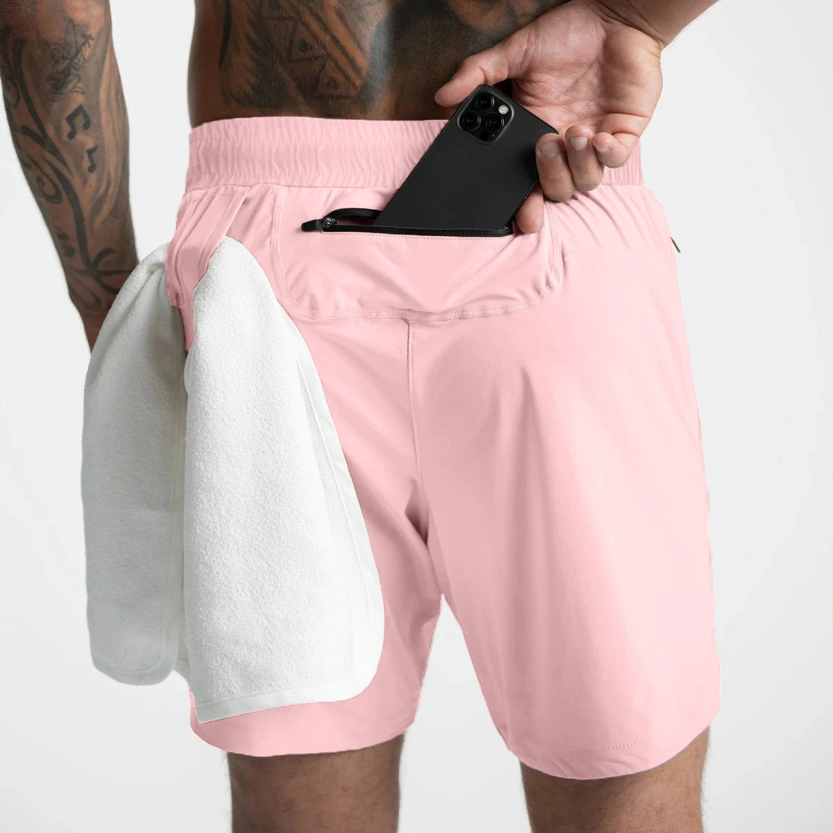 Short deportivo de hombre de una capa y color liso