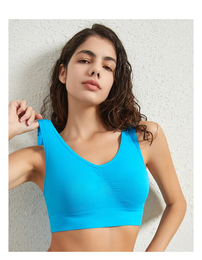 Top deportivo sin aro con almohadillas removibles