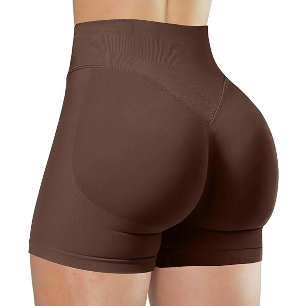 Biker de tiro alto para yoga y entrenamiento