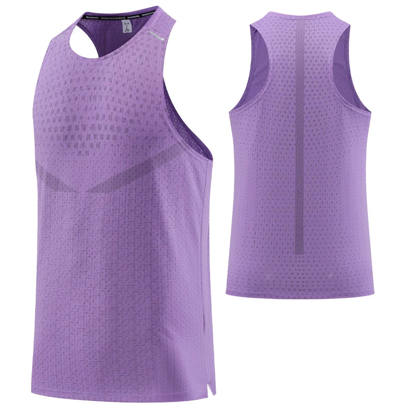 Musculosa deportiva elastizada de hombre de secado rápido
