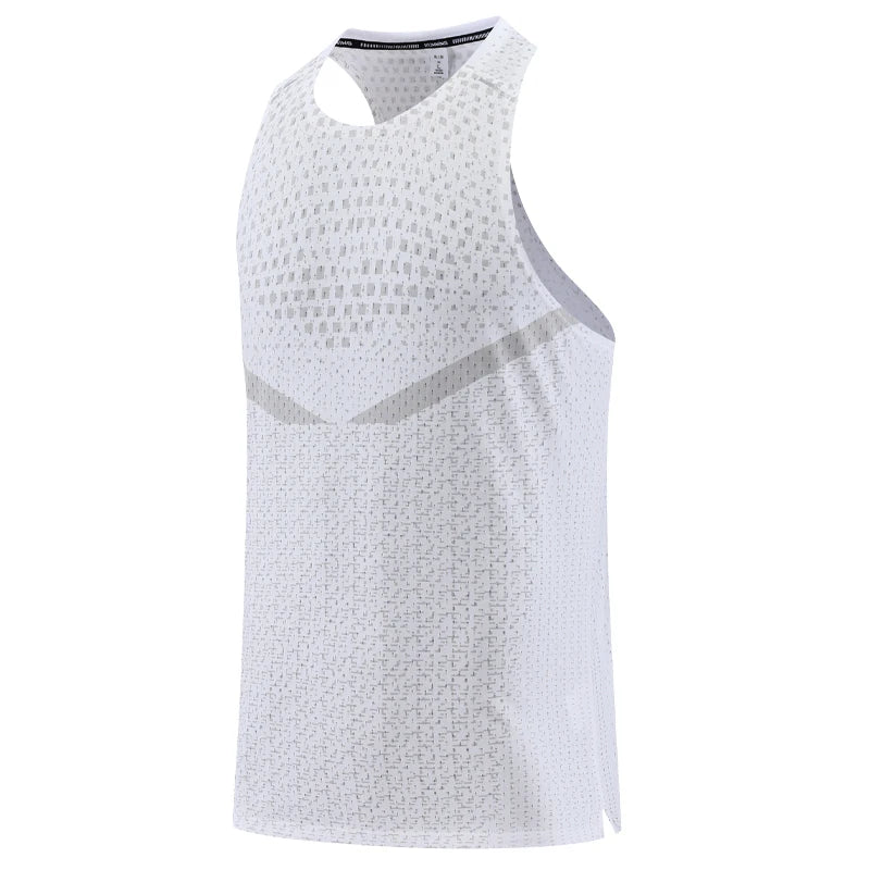 Musculosa deportiva elastizada de hombre de secado rápido