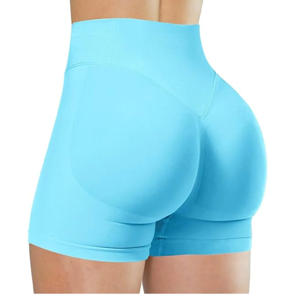 Biker de tiro alto para yoga y entrenamiento
