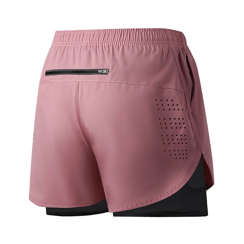 Short de running de hombre de doble capa