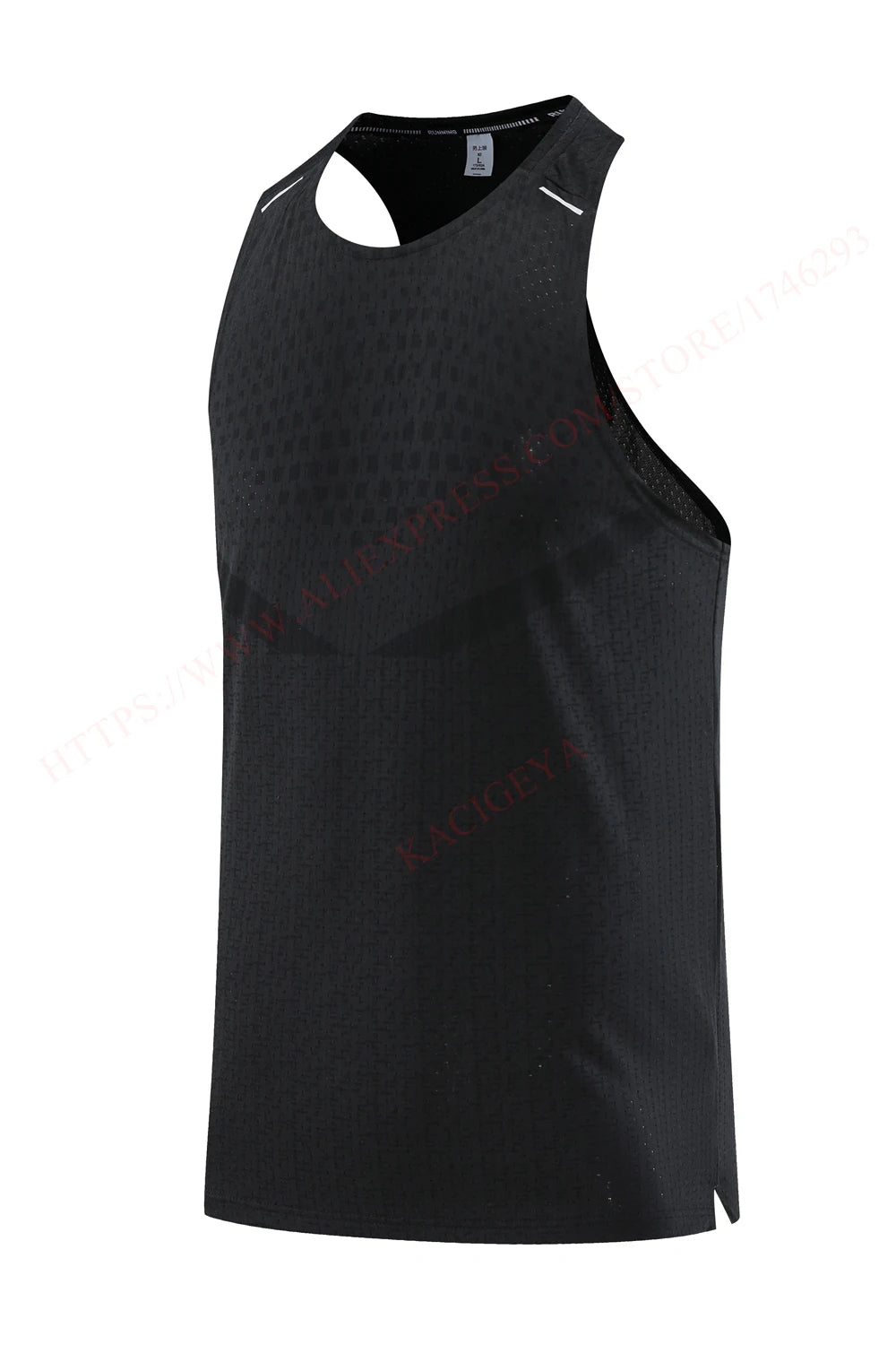 Musculosa deportiva elastizada de hombre de secado rápido