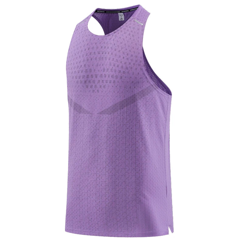 Musculosa deportiva elastizada de hombre de secado rápido