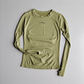 Remera deportiva ajustada de manga larga