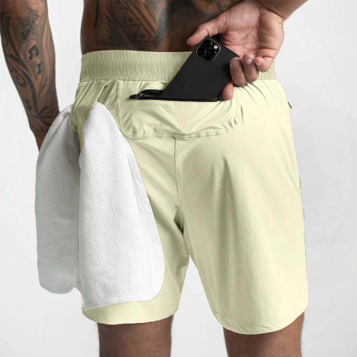 Short deportivo de hombre de una capa y color liso