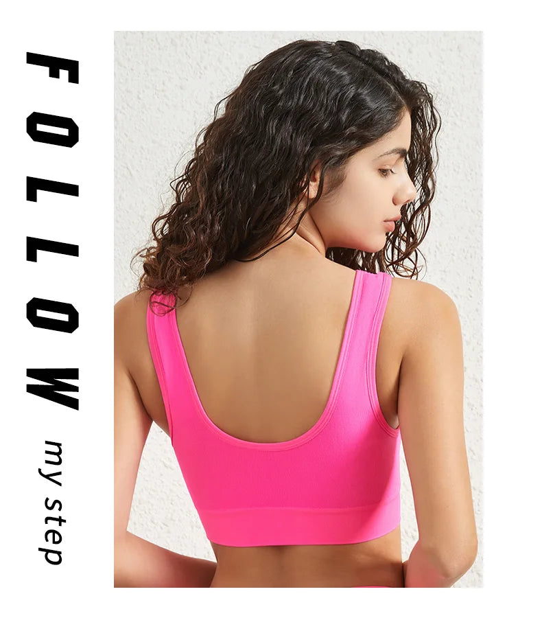 Top deportivo sin aro con almohadillas removibles