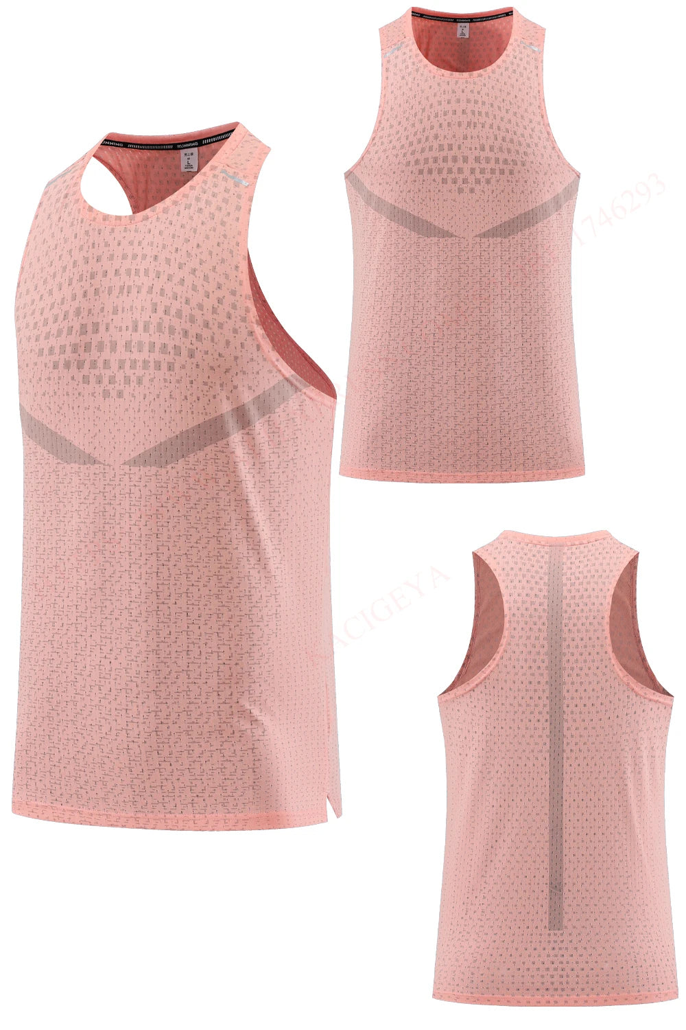 Musculosa deportiva elastizada de hombre de secado rápido