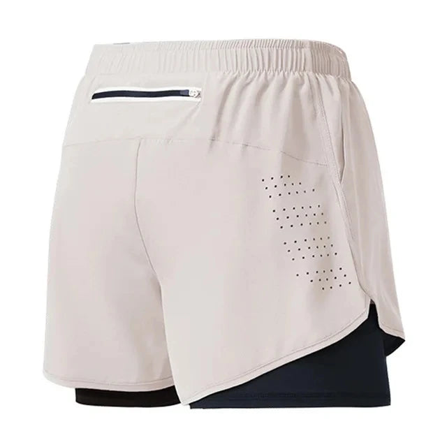 Short de running de hombre de doble capa