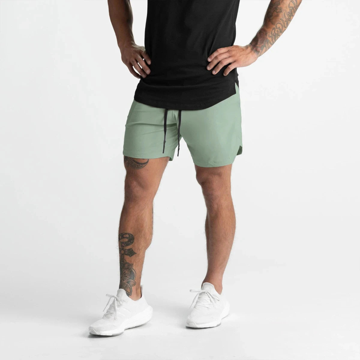 Short deportivo de hombre de una capa y color liso